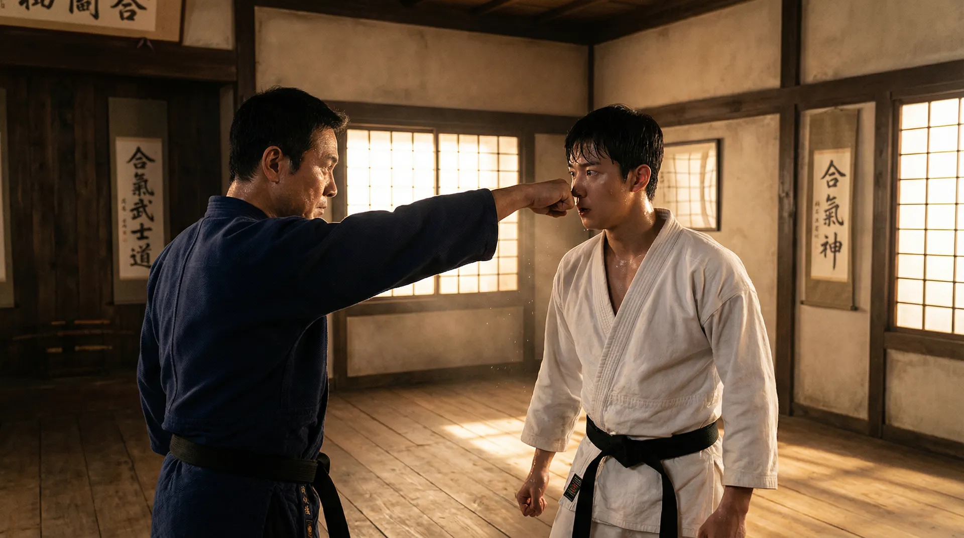 同人漫画 羽量级寸止技巧展示对决